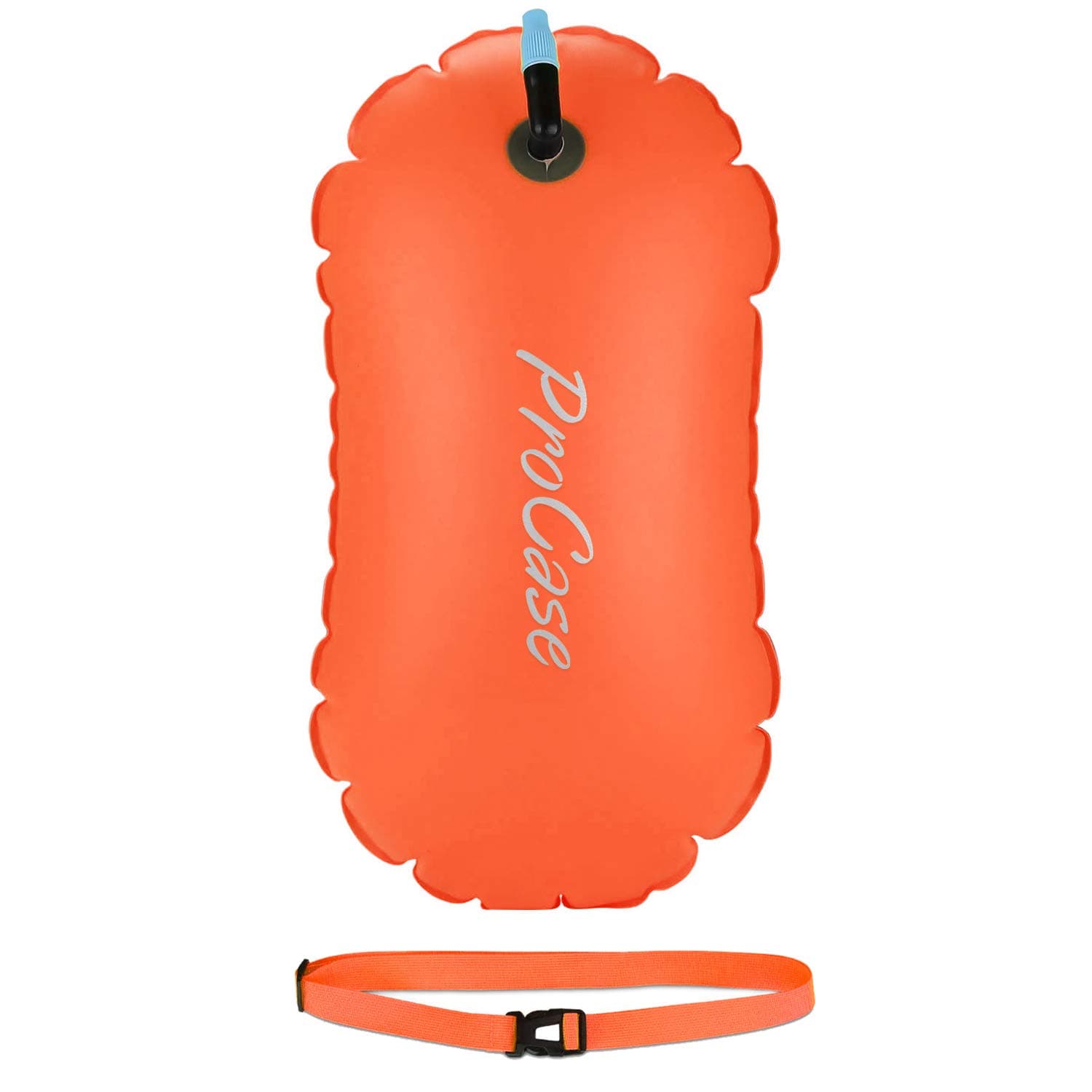 ProCase Highly Visible Swim Buoy, Lightweight Tow Float with Adjustable Waist Belt for Open Water Swimming, Kayaking, Snorkelling, Training