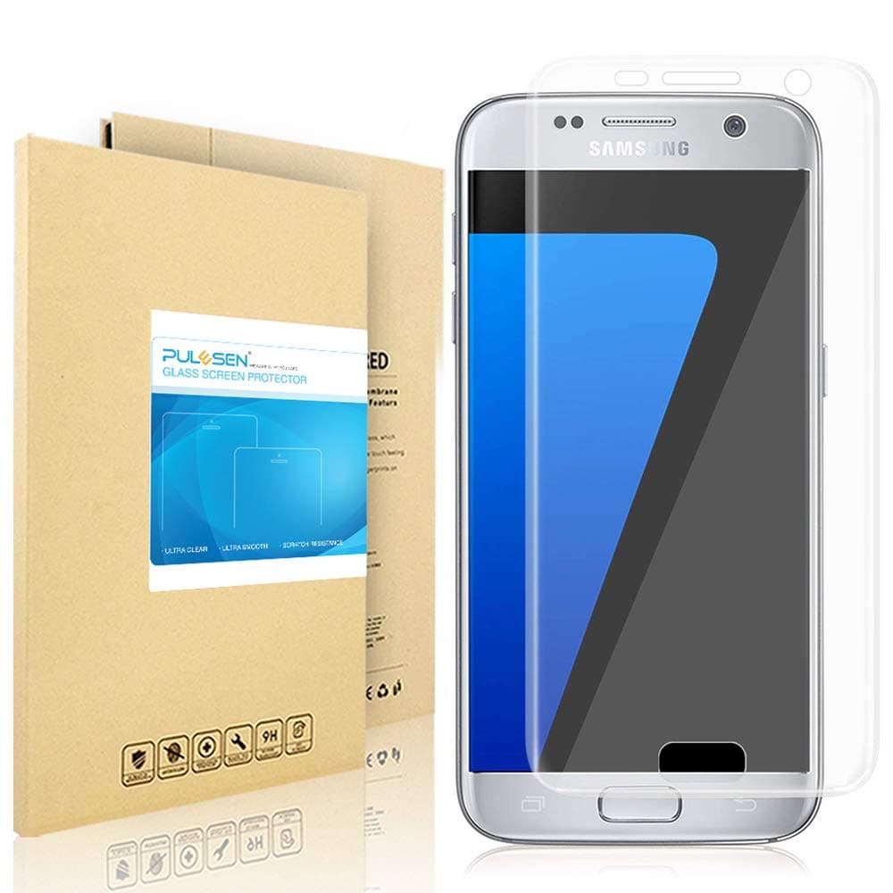 Galaxy S7 Screen Protector, PULESEN® [3-Pack] Samsung Galaxy S7 Screen Protector [Not for S7 Edge] [Updated Version] HD Clear/Case Friendly Screen Protector for Galaxy S7 (Not Glass)