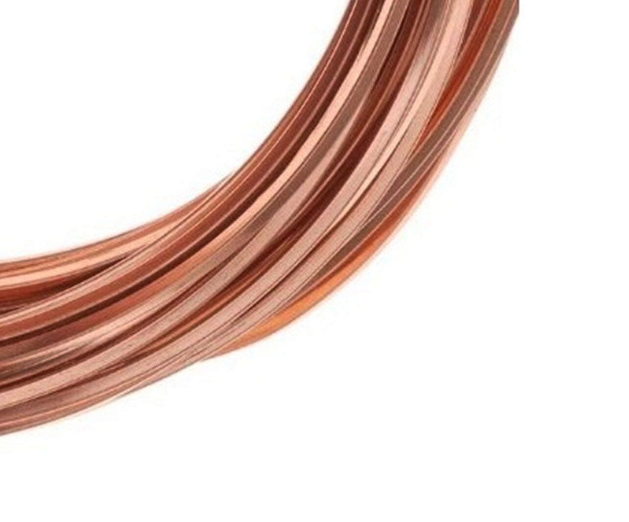 Square Copper Wire/Dead Soft (14 Ga - 25 Ft Coil)