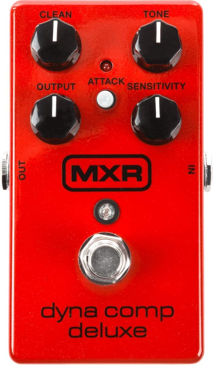 MXR Dyna Comp Deluxe Compressor Guitar Effects Pedal, Red