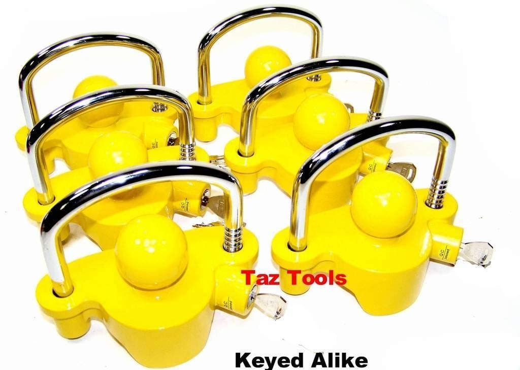 Eagle King 6pcs Hitch Lock Universal Coupler Trailer Lock fits 1-7/8" 2" 2-5/16" Keyed Alike