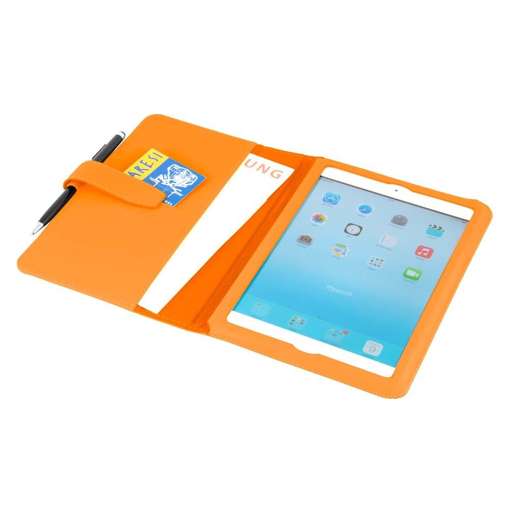 MACOON case iPad Mini 2, 1 'College' multifunctional Protective Case with Sleep/Wake-up and Stylus Pen, color:orange