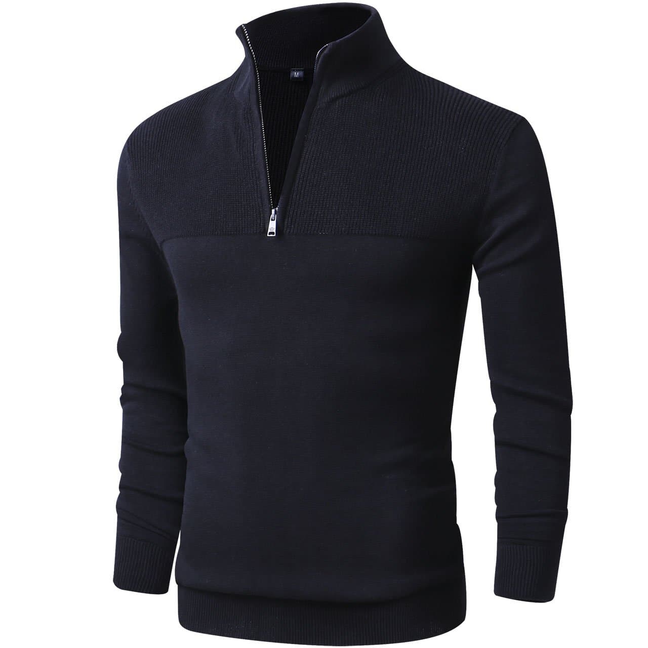LTIFONE Men Quarter Zip Pullover Men Sweaters Big and Tall Business Casual Long Sleeve