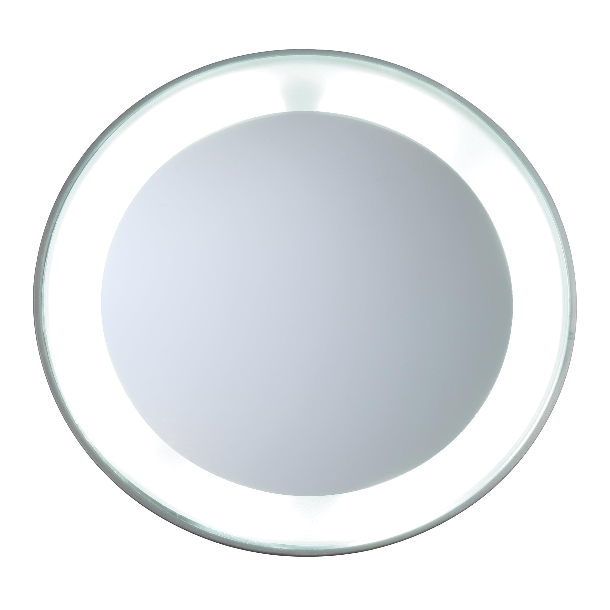 Tweezerman LED Lighted Mirror 15x Magnification. Optically Correct. No distortion. Illuminated. With suction cups to attach to other surfaces for handsfree use. Made in USA.