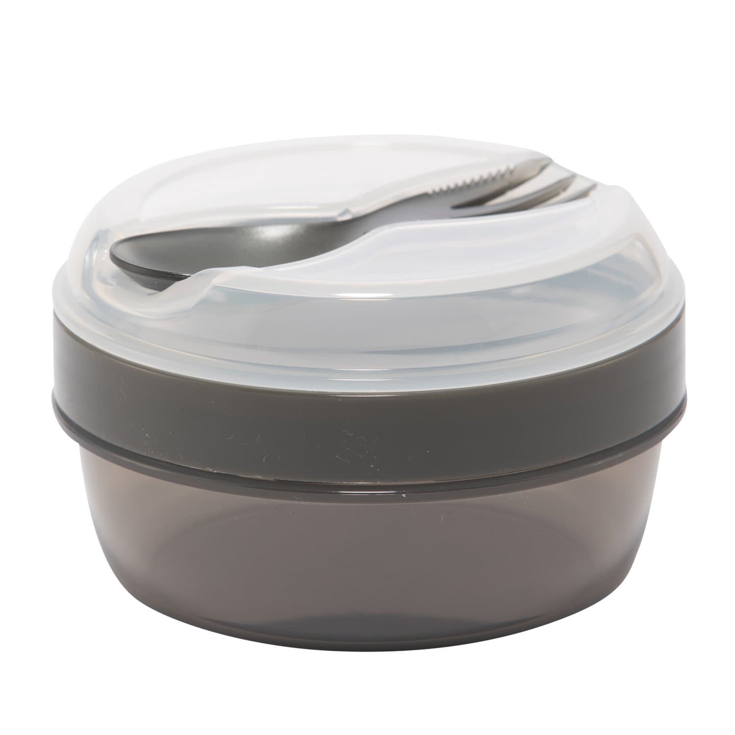 Nice Cup Small Snack Box, bento box, lunchbox with cooling pack, keeps cool for several hours, includes cutlery grey
