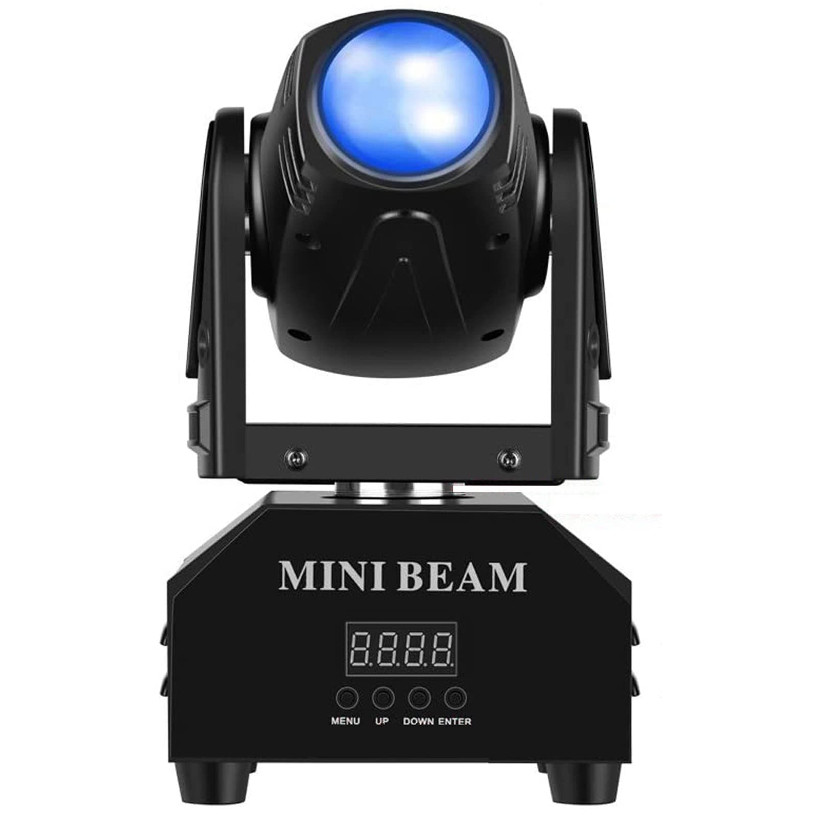 Mini Moving Head Light Dj Light, RGBW Moving Heads Stage Light with Sound Activated, Led Moving Head Light Beam Spot Lighting Effect DMX512 for DJ Disco Club Party Dance Wedding Bar Christmas