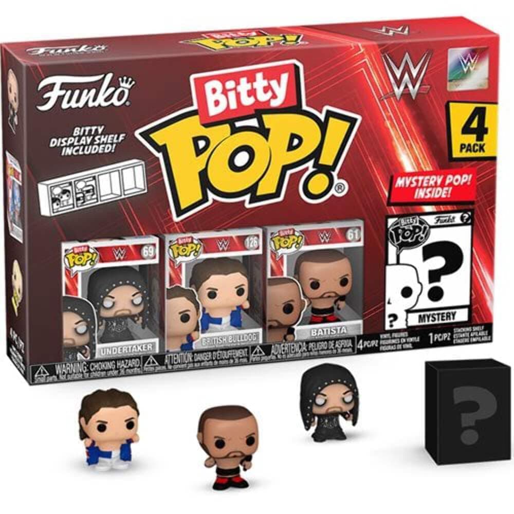 Bitty POP! WWE Undertaker 4-pack Vinyl Figures One Size