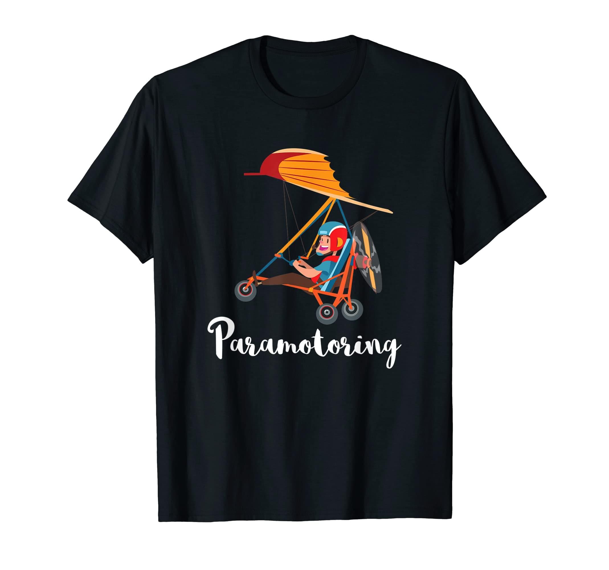 Paramotor And Paramotoring Gift Apparel CoParamotoring, With Paramotorist Flying On Paramotor T-Shirt