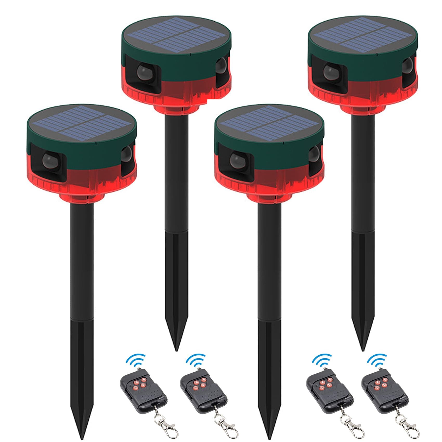 ChunHee Solar Alarm Motion Sensor Outdoor with Remote Control