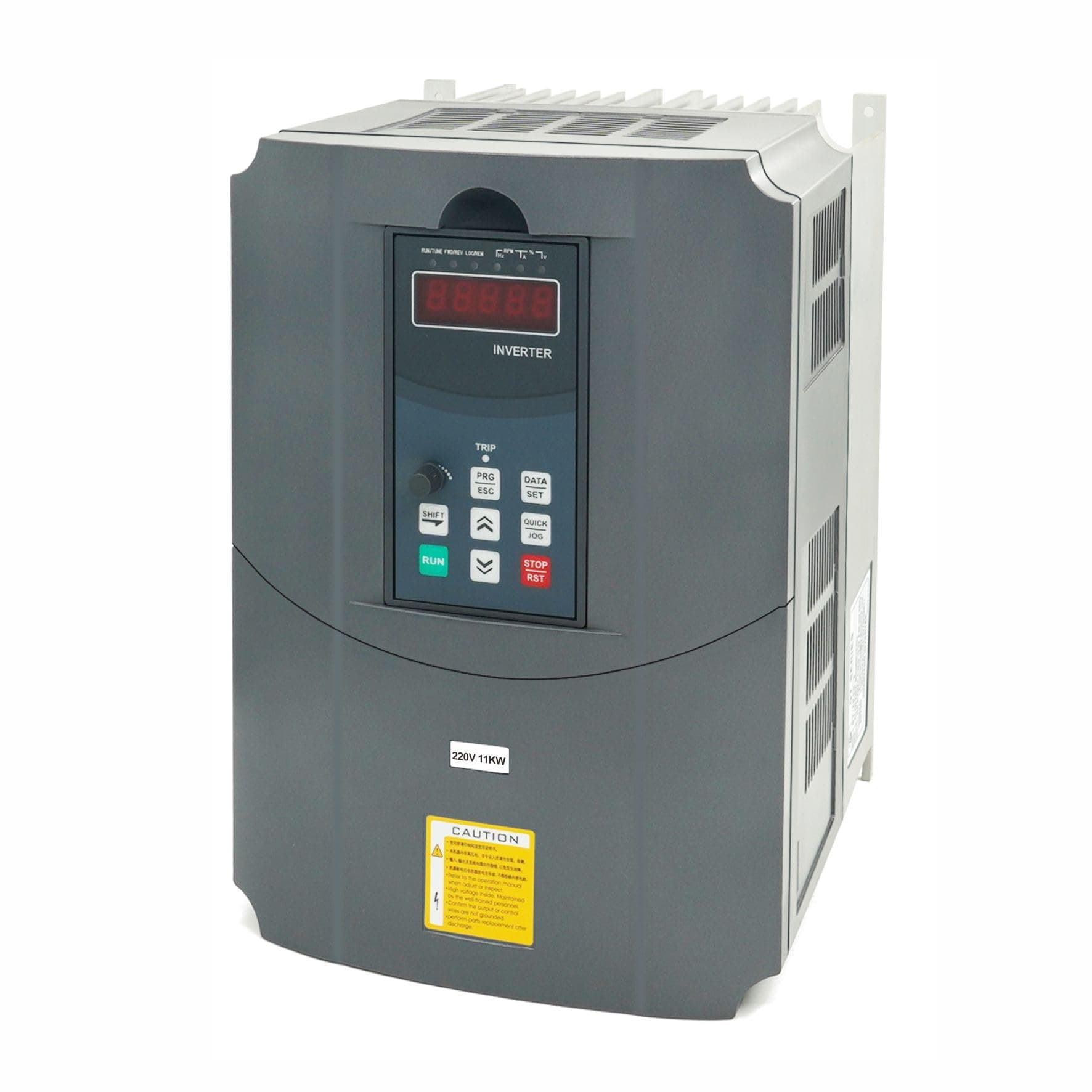 Variable Frequency Drive VFD Vector Single to 3 Phase Converter, for Motor Speed Control,220VAC Input/Output (GT Series 11KW-15HP Model)