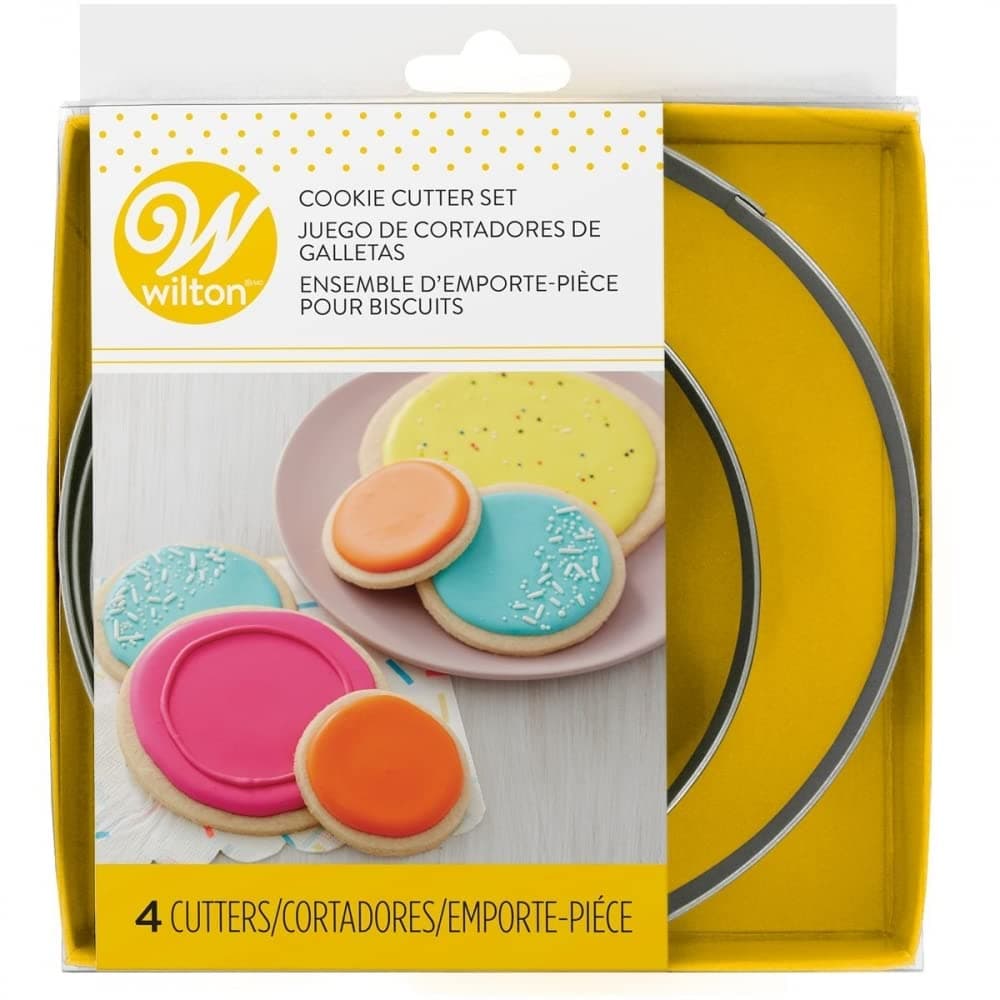 Wilton Circles Nesting Cookie Cutters Set, Silver, Wt-2308-0914, Set Of 4