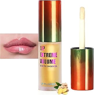 LAIKME Lip Plumper Extreme - Plumping Lip Gloss - Clear Lip Plump Gloss -Lip Enhancer Plumper - Lip Moisturizer for Dry Lips - Lip Filler Plumper - Volumize Lips Instantly for Thicker & Fuller Lips
