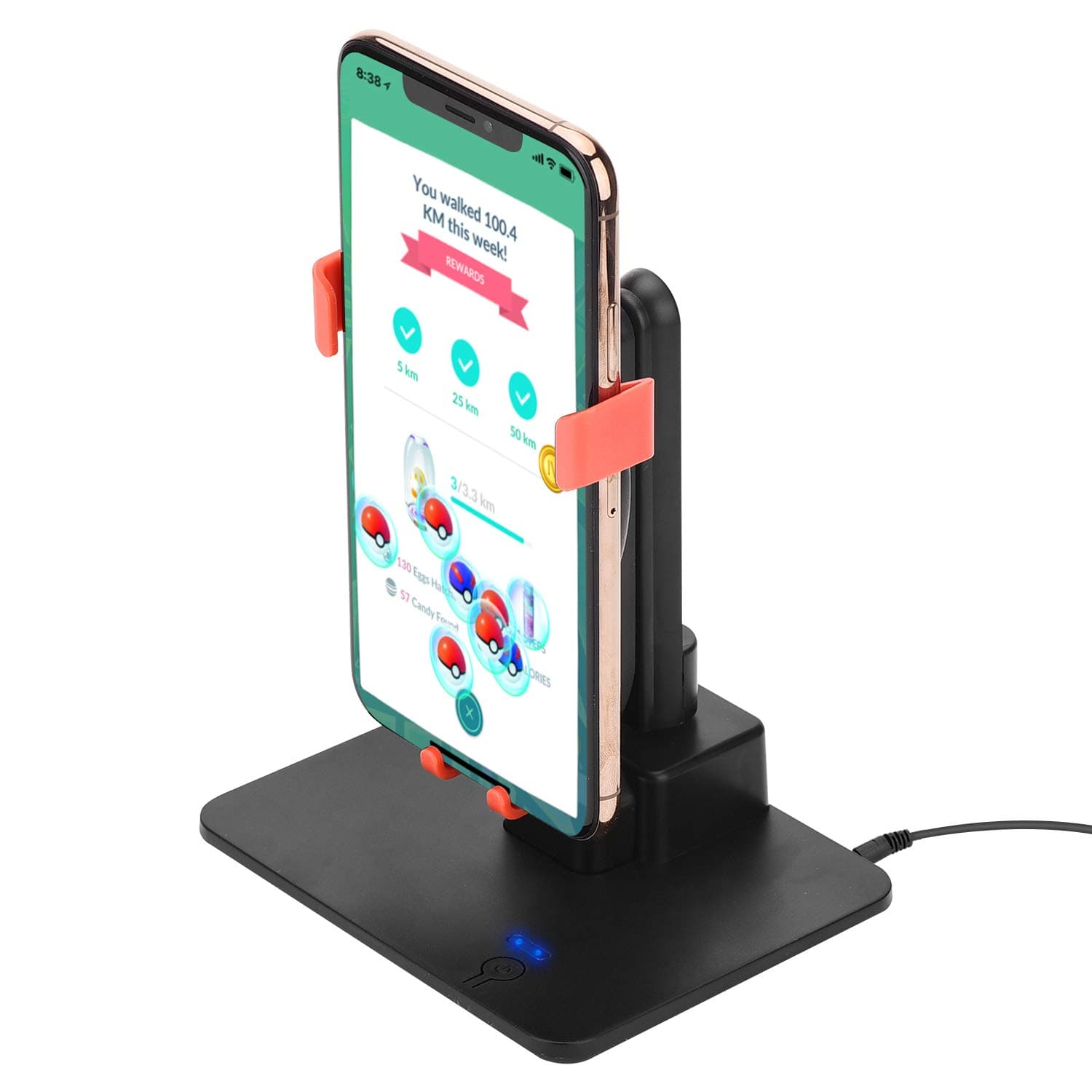 New Version Adjustable Phone Swing Device for Hatching Eggs in Pokemon Go and Steps Challenge, Compatible with iOS and Android