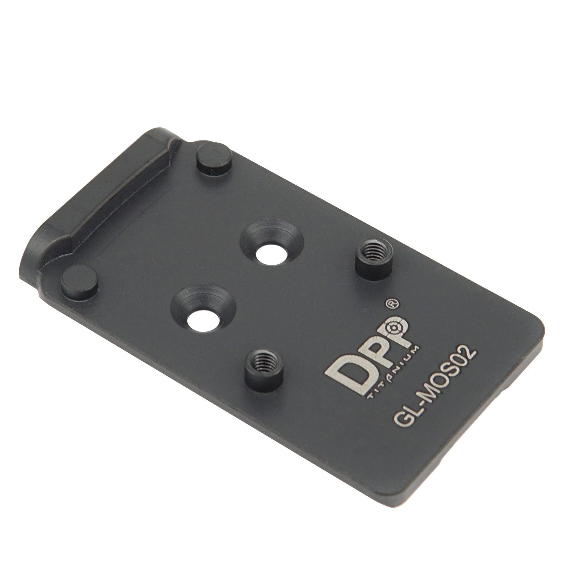 DPP Titanium Adapter Plate Compatible with Glock 17/19 Gen 3-5 MOS Holosun 407/507C/508T/Osight C/XR and Trijicon RMR/SRO