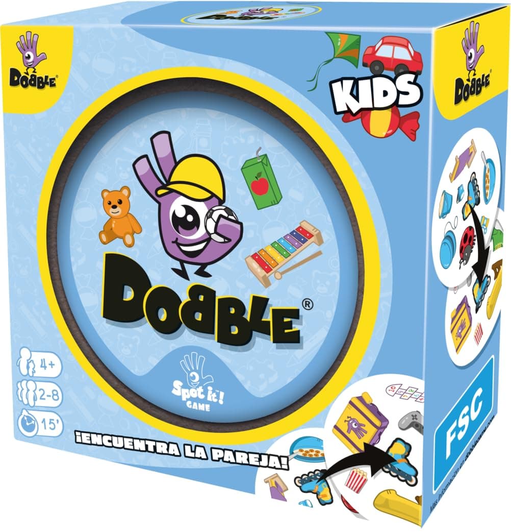 Zygomatic Dobble Infantil – Board Game (Asmodee DOKI01ES) - Spanish Language