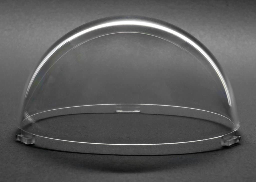 JMX Acrylic/PC CCTV Camera Dome Cover Security Camera Housing Skylight Window Pet Dog Fence Window (3 Inches, Transparent)