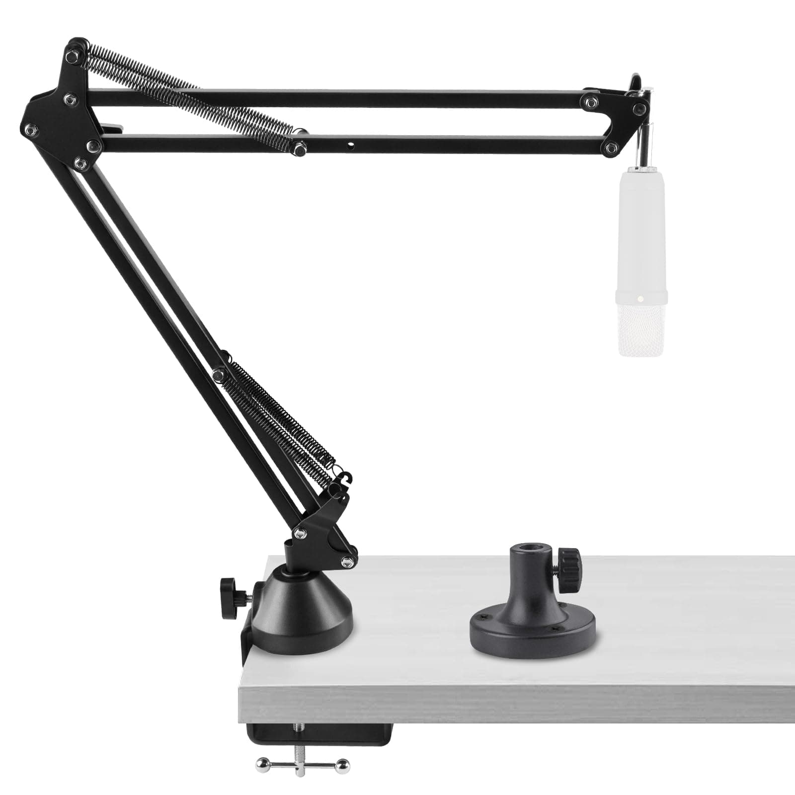for Creators Microphone Arm Compatible with Rode NT-USB, NT1-A, NT1, Mic Boom Arm Mount with Table Flange Adapter, Suspension Stand, Mic Scissor Arm, Desk Mount Holder