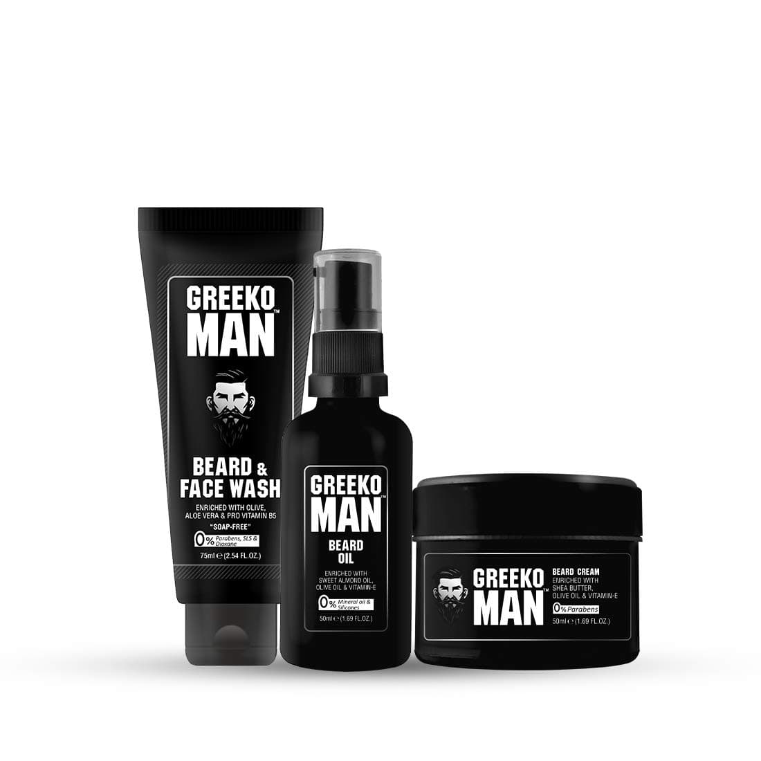 Vasu Greeko Man Beard Growth and Styling Kit