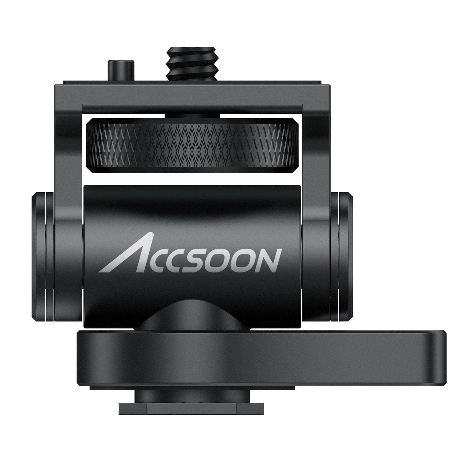 Accsoon AA-01 Multi-Directional Tilting Cold Shoe Adapter 1/4 “ Screw Works for Accsoon CineView, Camera, Cage, Light and Microphone