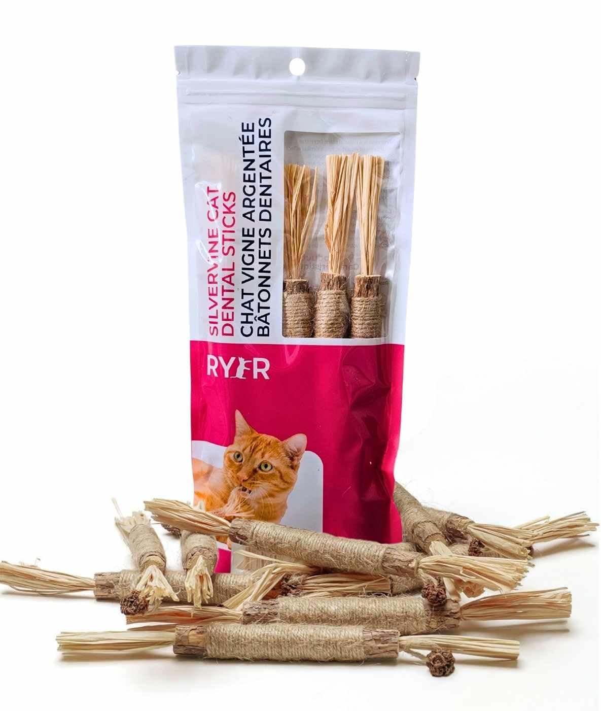RYERCAT Silvervine Cat Dental Sticks