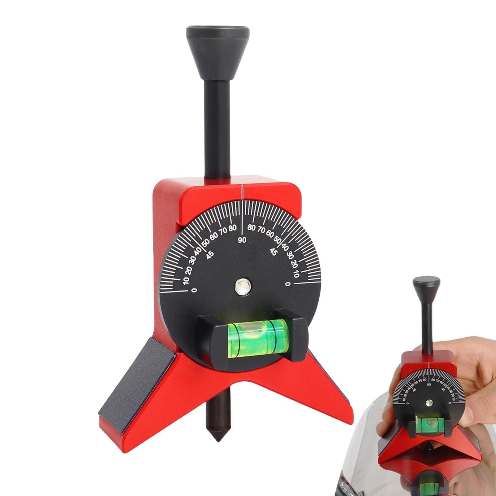 Pipe Marking Center Tool, Manual Pipe Center Marker, User Friendly Design Pipe Locator, Marker Centering Tool, Adjustable Dial Bubble Protractor, Handy, Ideal for Construction, Pipe Engineering