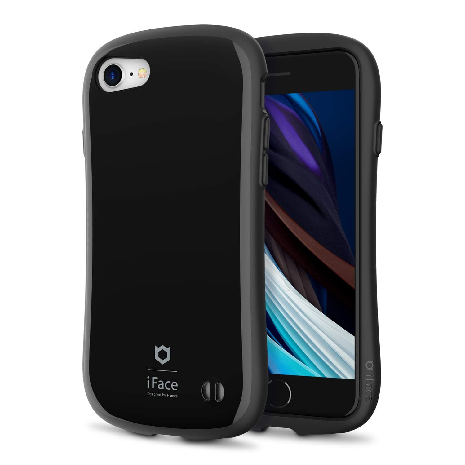 iFace First Class Series iPhone SE (2022/2020) Case – Cute Dual Layer [TPU and Polycarbonate] Hybrid Shockproof Protective Cover [Drop Tested] - Black