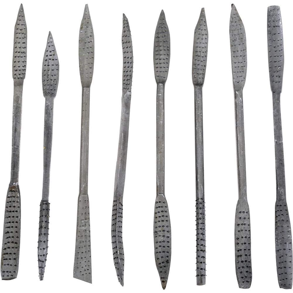 D2476 Riffler Rasp Set, 8-Piece, Silver
