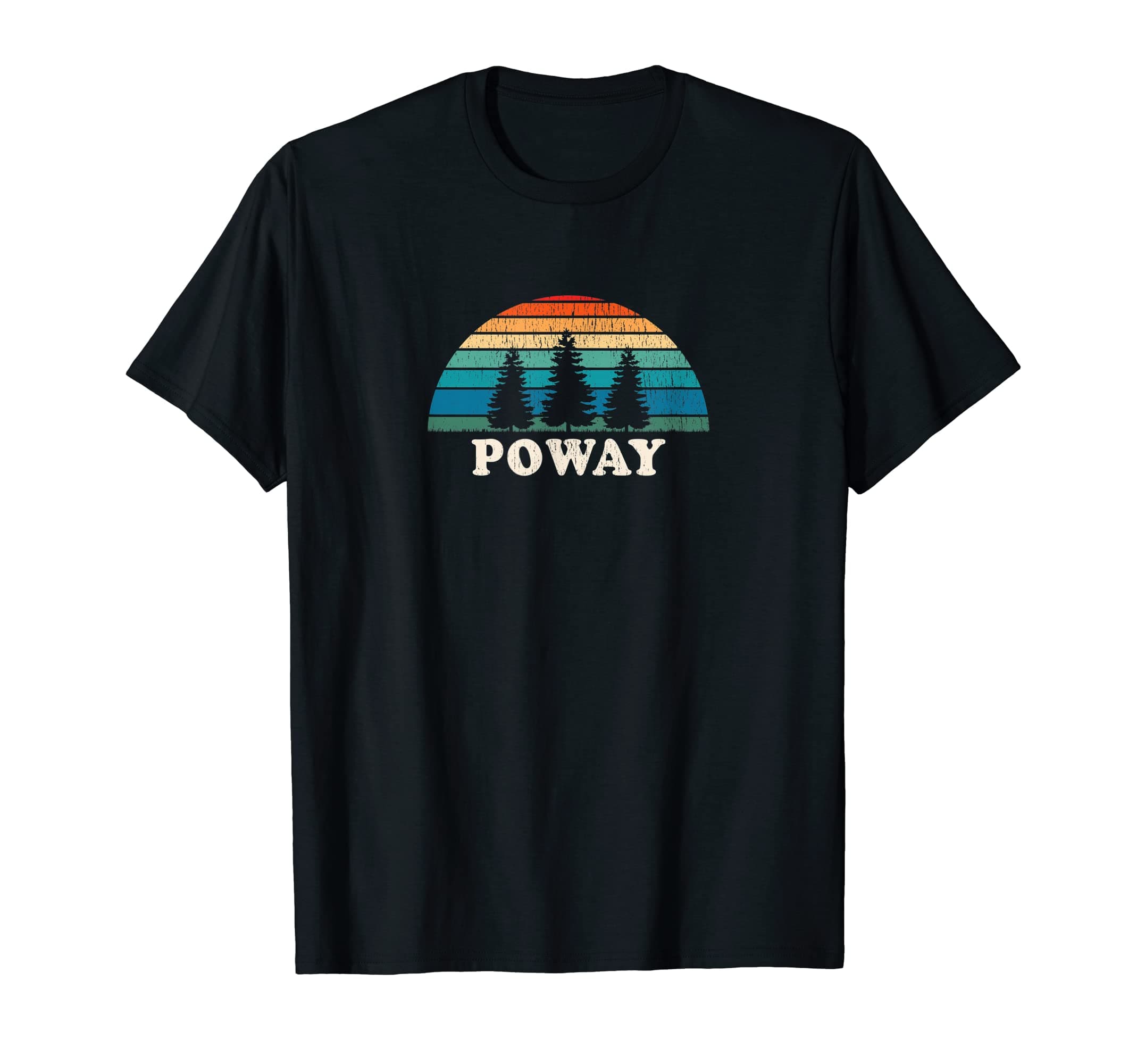 Poway CA 70s Retro Throwback Design T-Shirt