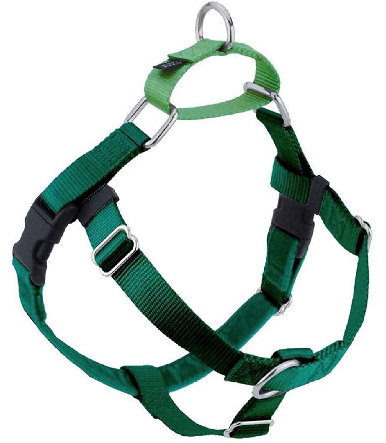 2 Hounds DesignFreedom No Pull Dog Harness, Adjustable Harness, Easy Walking & Comfortable Control, Fits Small, Medium & Large Dogs, Solid Colors, Made in USA, 1" MD, Kelly Green