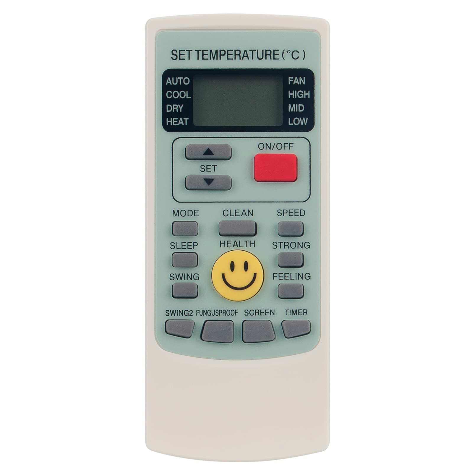 ALLIMITYAir Conditioner Remote Control Compatible with AUX AC A/C YKR-H/209E YK-H/009E YKR-H/102E YKR-H/002E YKR-H/006E YKR-H-209E YK-H-009E YKR-H-102E YKR-H-002E YKR-H-006E