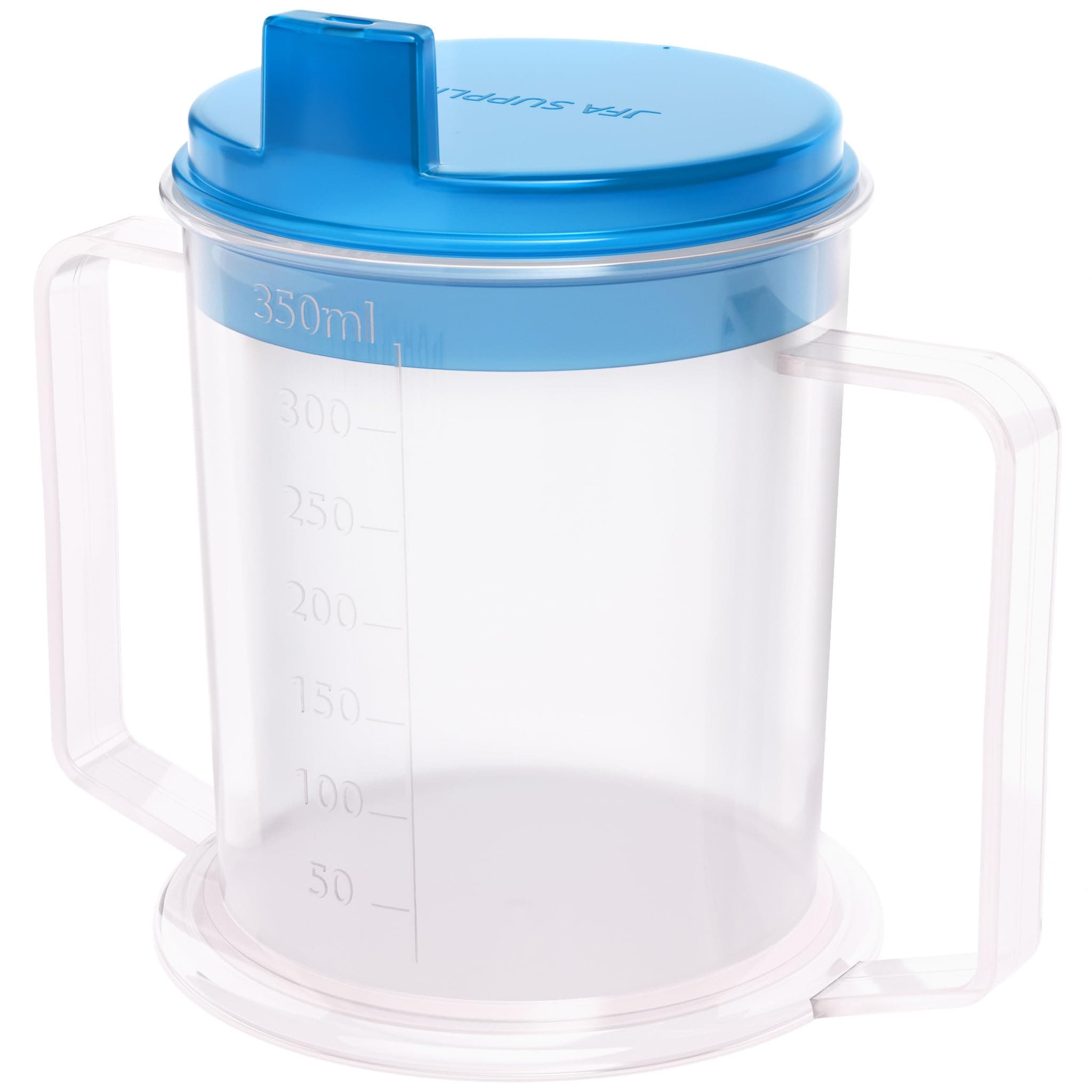 Drinking Cup/Beaker/Mug/Sippy Cup for Disabled Adults with Easy Grip Handles Anti Splash Spout and Travel Lid