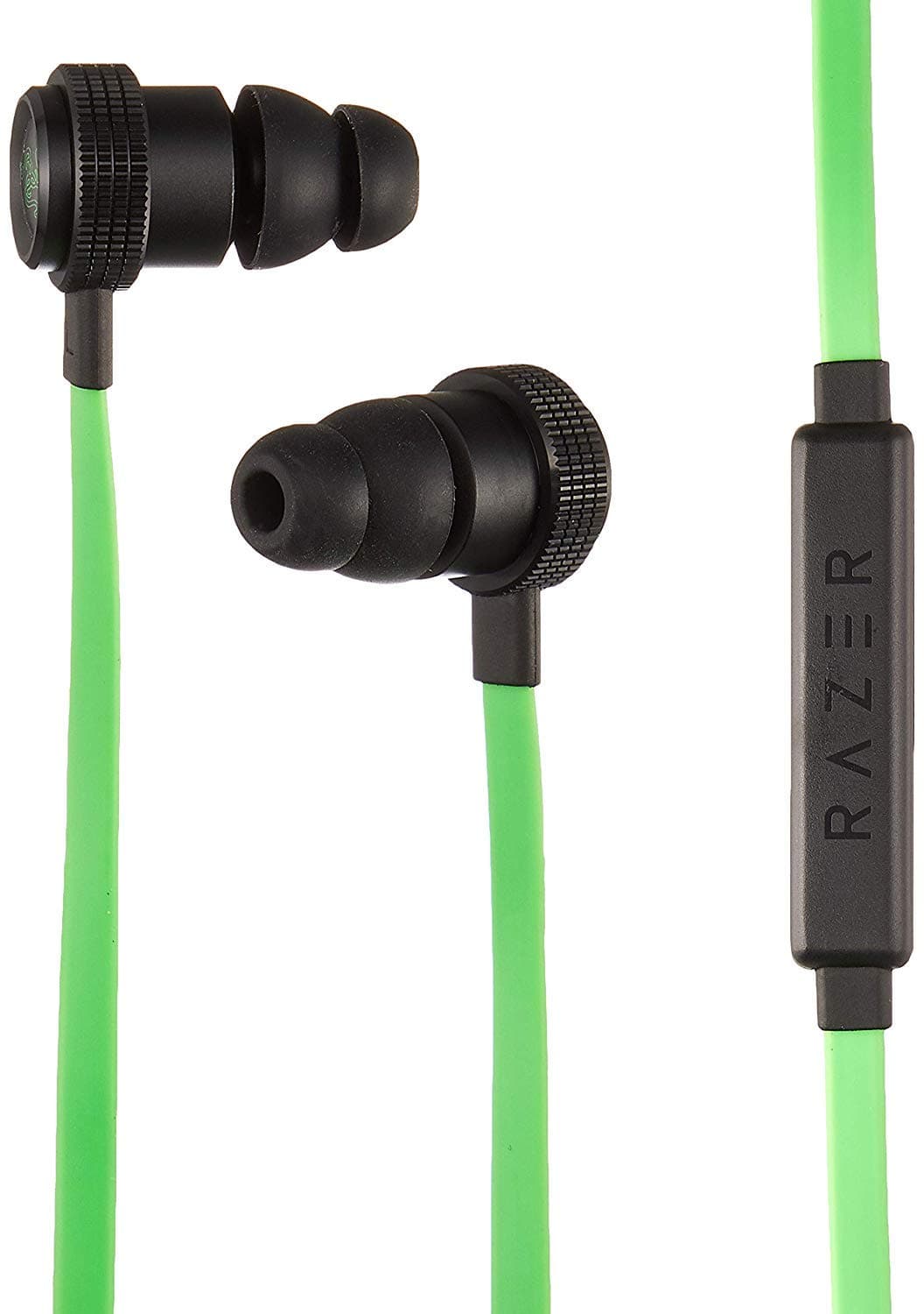 Razer Hammerhead Pro v2 Earbuds: Custom-Tuned Dual-Driver Technology - In-Line Mic & Volume Control - Aluminum Frame - 3.5mm Headphone Jack - Green