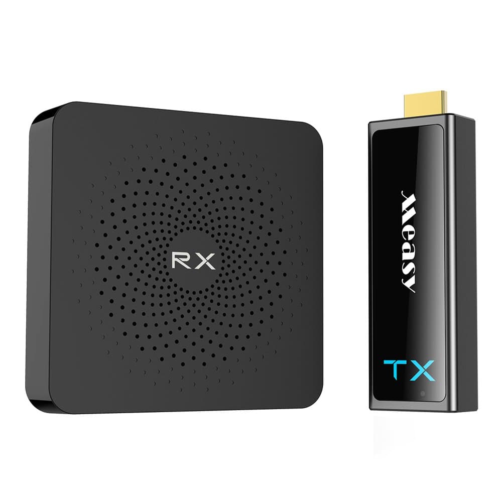 measy W2H MINI2 Wireless HD Sender Kit with Receiver and Transmitter support 60GHZ band 100ft(30m without compression for video streaming from PC to TVs projectors