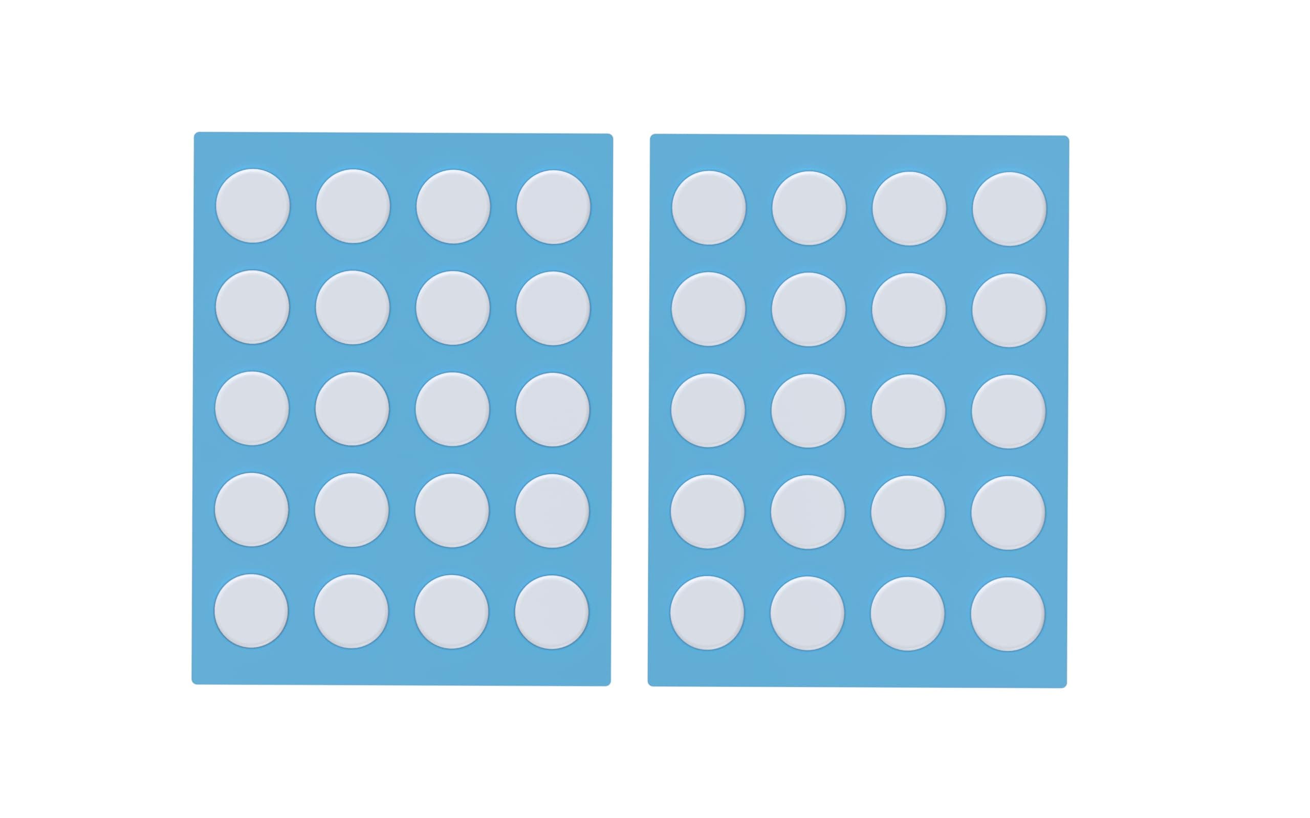 PWNAGE SmoothGlide Universal Dot PTFE Rounded Replacement Mouse Skates Feet for All Mice, Ultra-Smooth and Durable, 3M Adhesive, Gaming Mouse 40 Pieces Round Dots White DIY