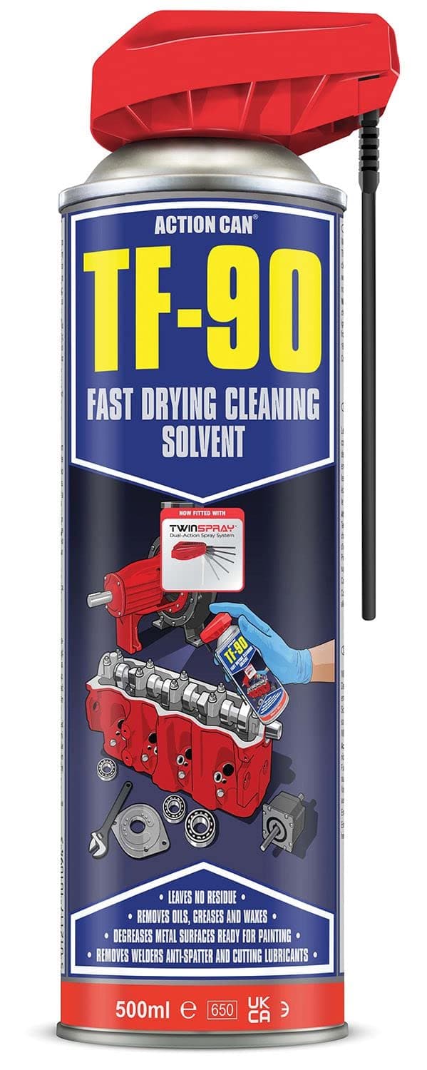 Action Can | Fast Drying Cleaning Solvent TF-90 Fast Drying Cleaning Solvent TwinSpray | 500ml