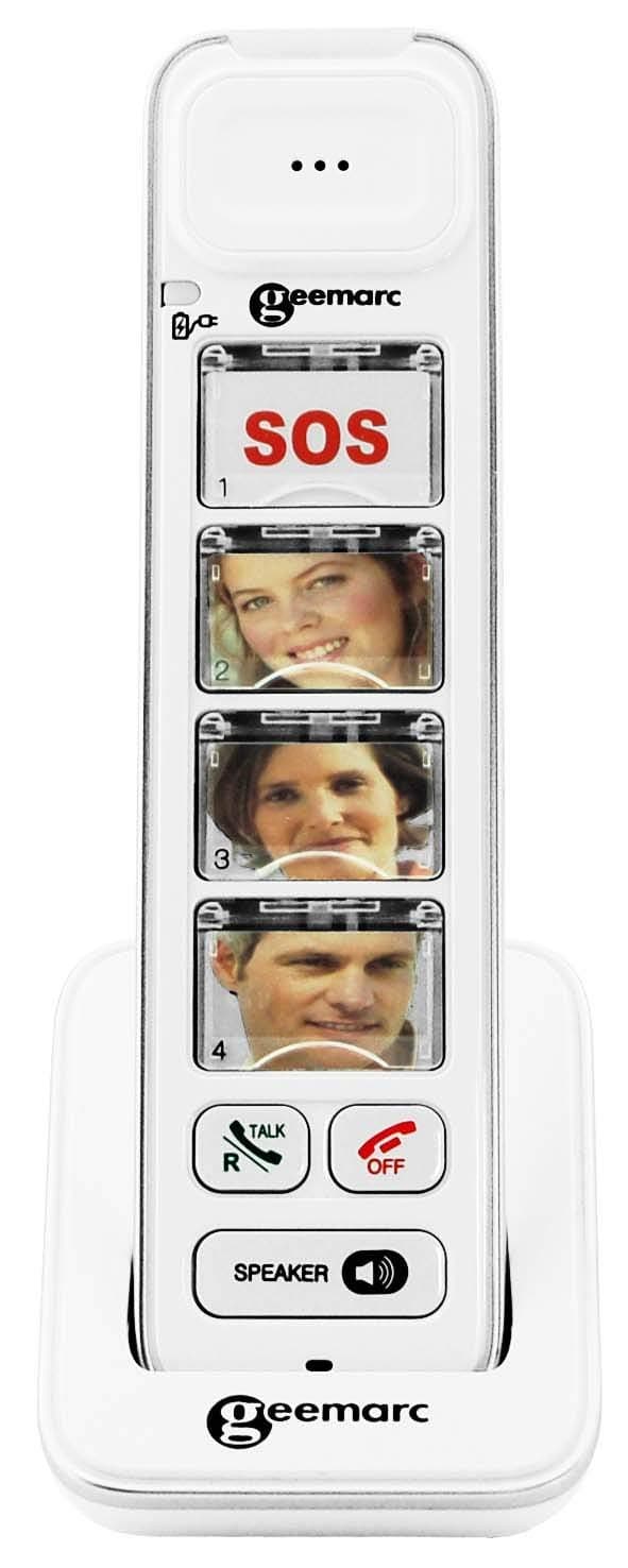 Geemarc Photodect 295 - Additional Handset for Geemarc Amplidect 295 Range with Customisable Photo Memories - Main Base Unit Required - Low to Medium Hearing Loss - Hearing Aid Compatible - UK Version