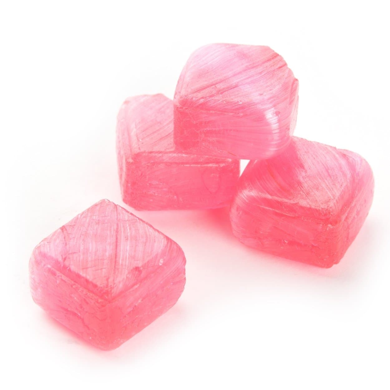 Candy Cubes Hard Candy 2 Lbs Approximately 135 Pieces (Pink Strawberry)