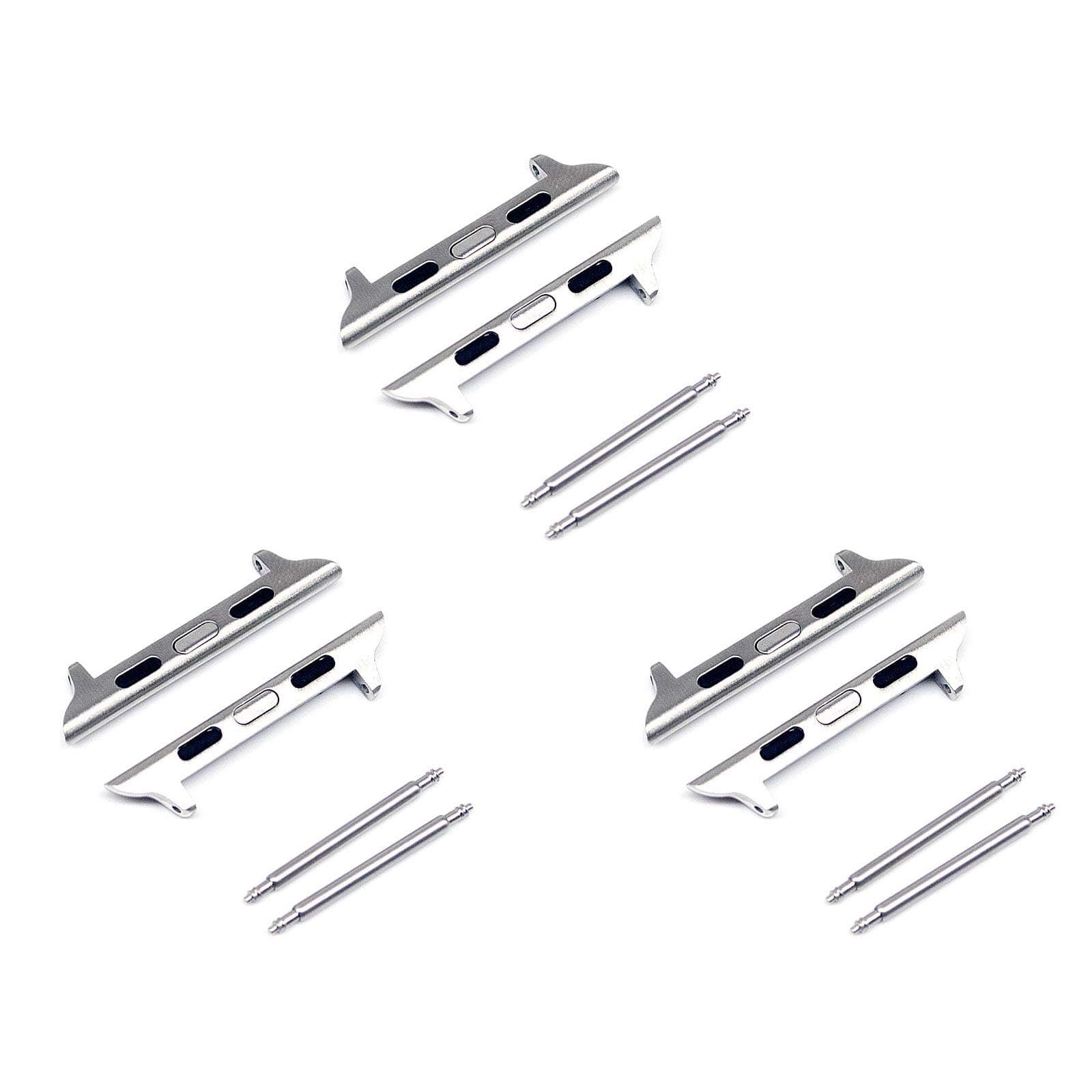 NEWON 3 PACK [Spring Bar] Watch Strap Connector Adapter Compatible with Apple Watch Band, For iWatch Attachment/Clip/Clasp/Hardware/Lug