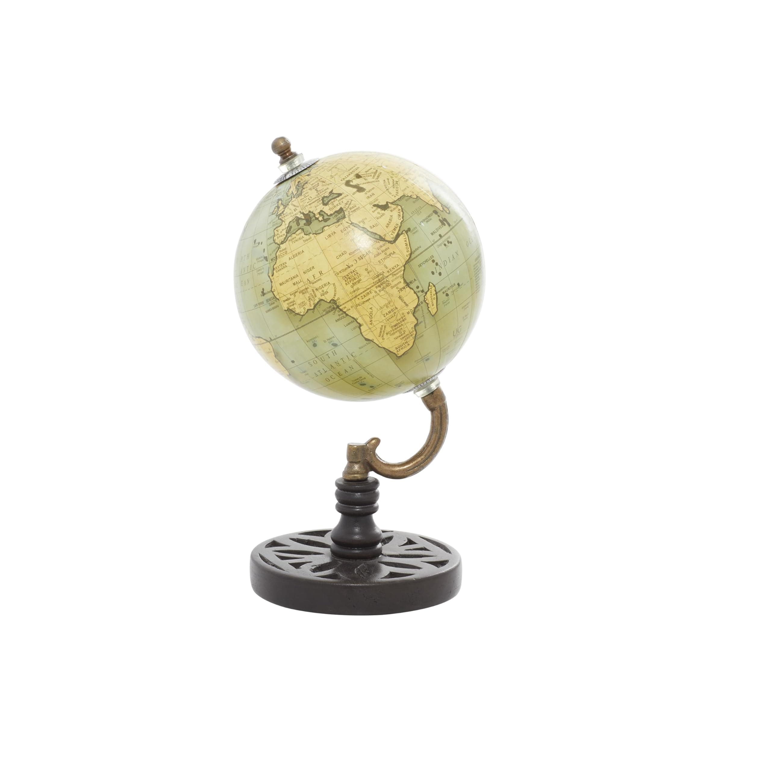 Traditional Green Wood Globe