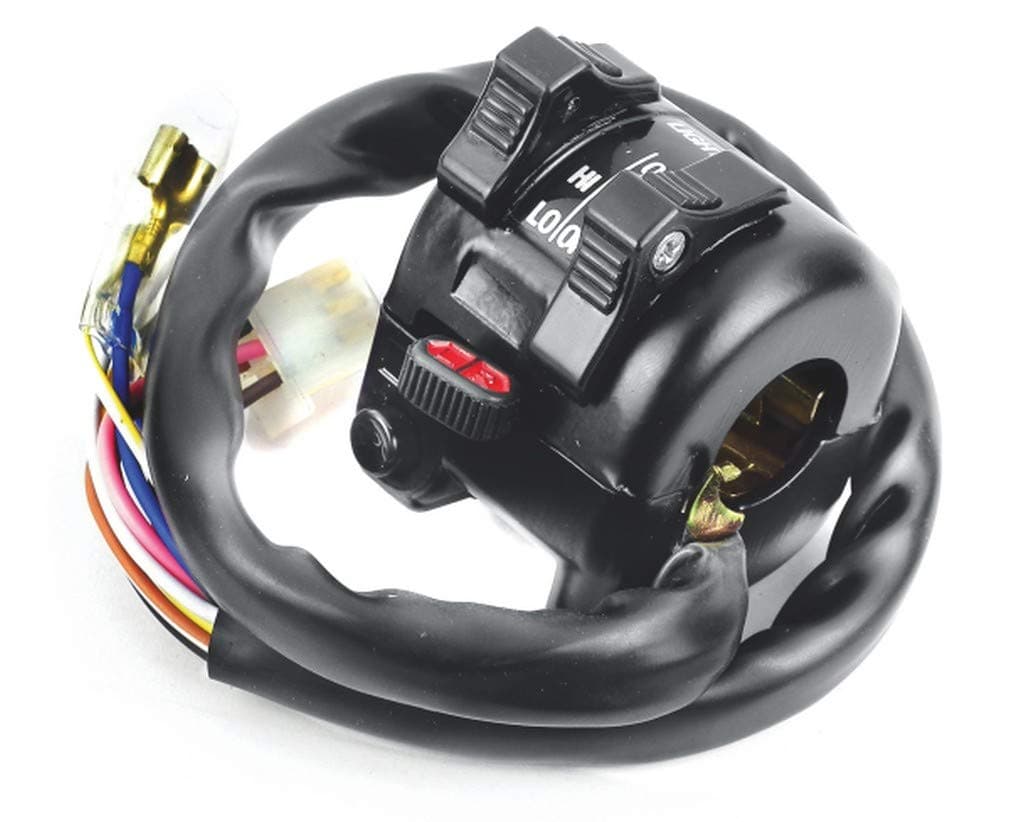 Uno Minda Sw-0714 Handle Bar Switch- Left Side - Kick Start for Yamaha-Rx-100 Black