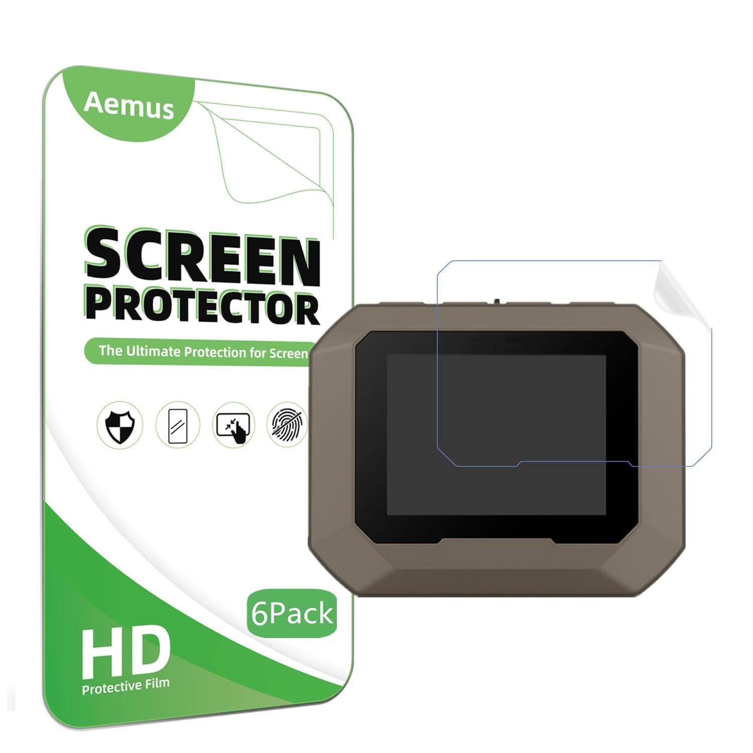 Screen Protector Compatible for Garmin Xero C1 Pro Chronograph / C2 Chronograph (6 Pack) HD PET Protector Film