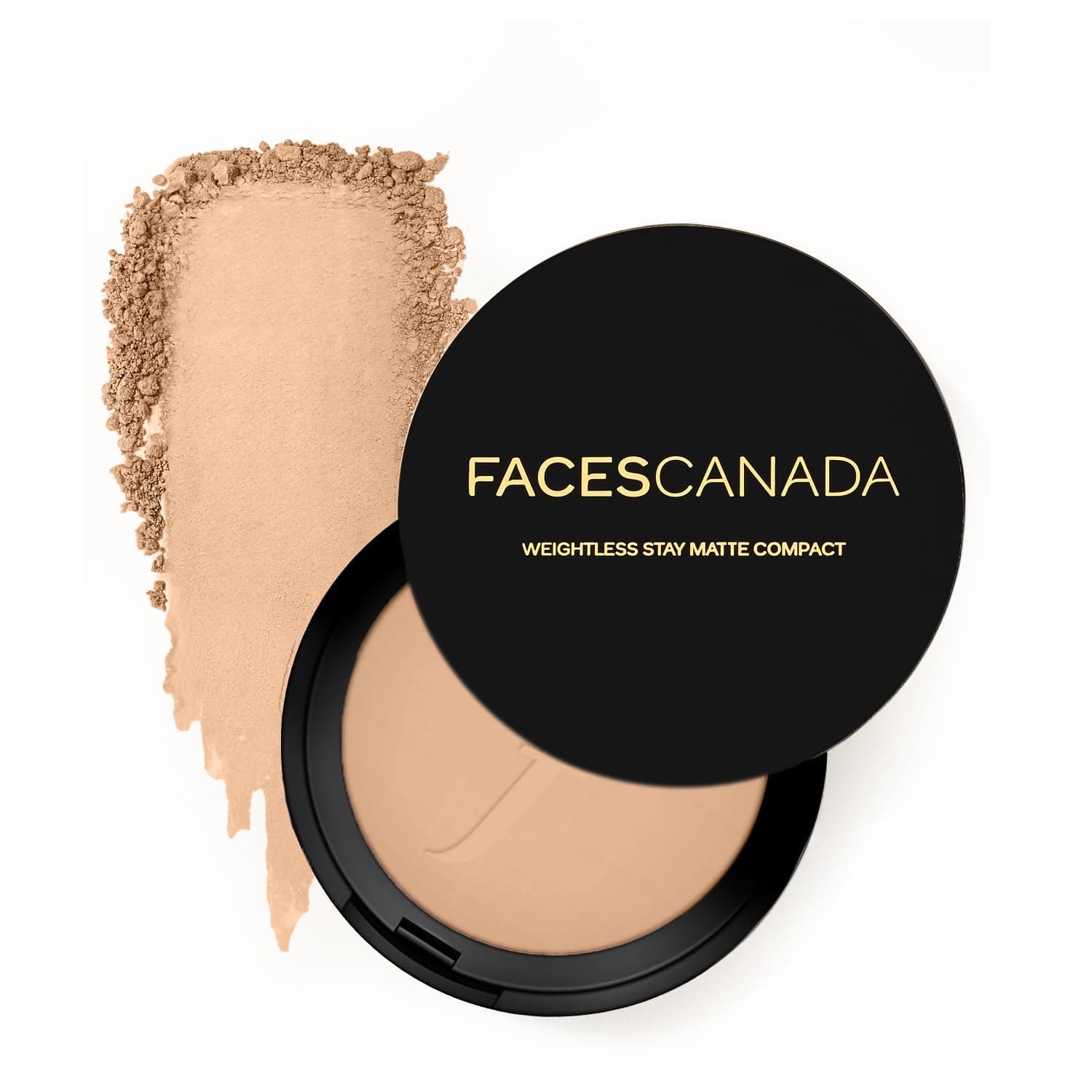 FACESCANADA Faces Canada Weightless Stay Matte Compact Vitamin E & Shea Butter, Spf-20 Beige 03, 9 g