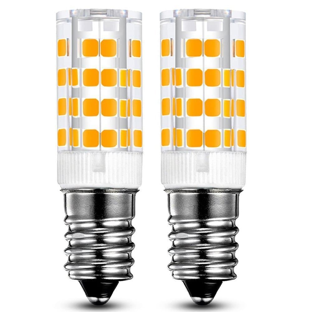 E14 LED Fridge Bulb - 5W / 400LM, 40W Halogen Bulb Equivalent, Warm White 3000K, Small Edison Screw(SES) 360° Beam Angle, 2-Pack [Energy Class A+]