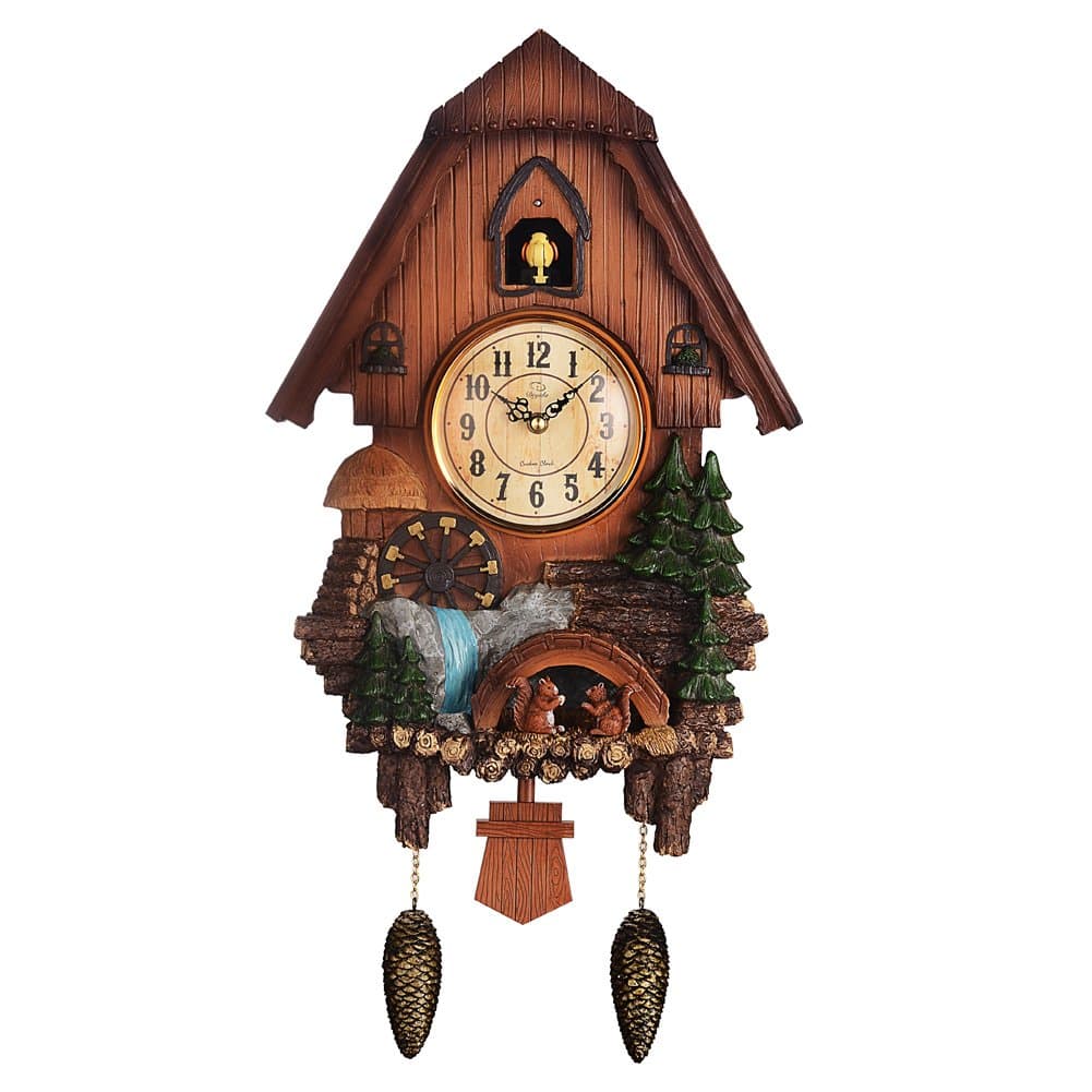 PQ Vivid Large Cuckoo Clock、Wall Cuckoo Clock,Chime Has Automatic Shut-Off [Kitchen & Home] (1)