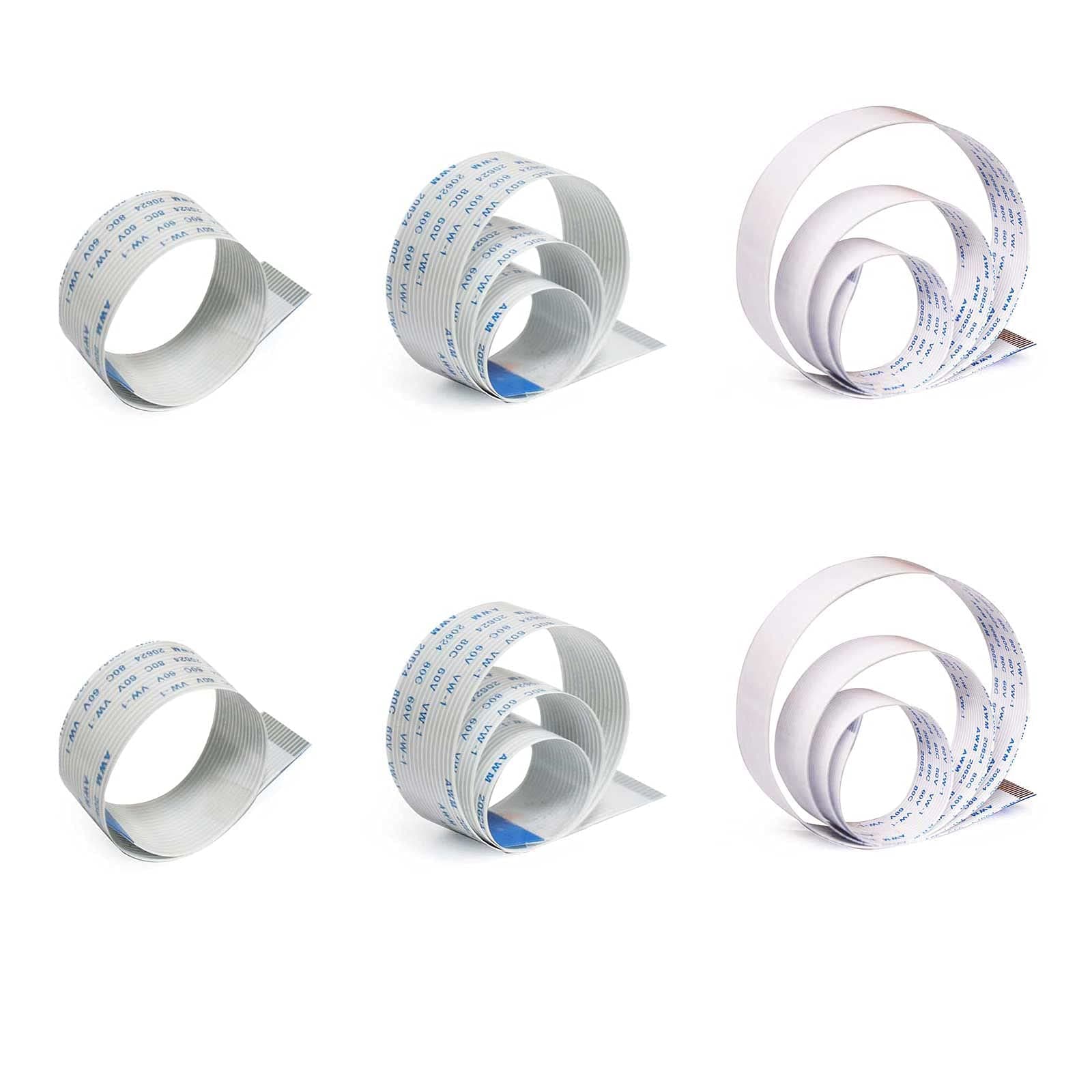 Pastall Raspberry Pi Camera Cable, 6pack 15 Pin (15cmÃƒâ€”2pcs/30cmÃƒâ€”2pcs/50cmÃƒâ€”2pcs) FFC Ribbon Flexible Flat Cable for Raspberry Pi Module Camera