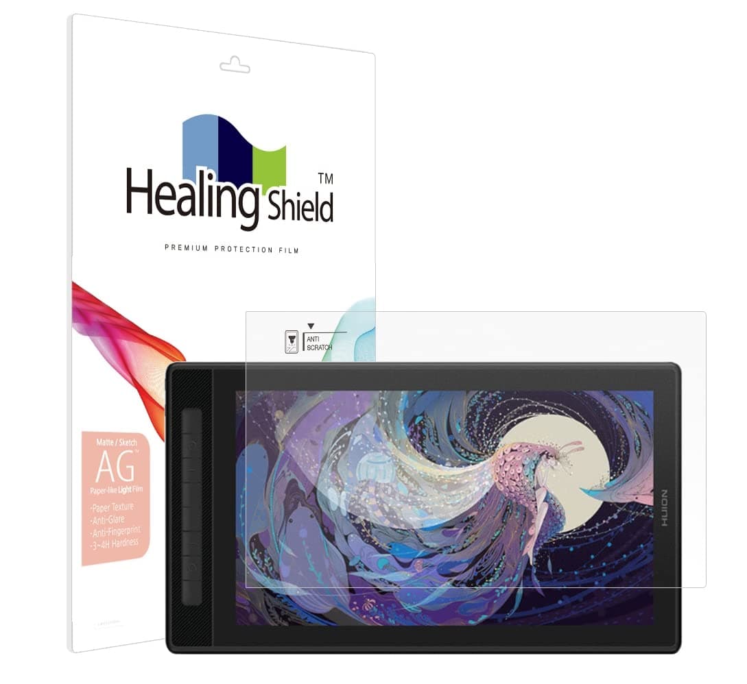 Healing Shield KamvasPro16-2.5k Screen Protector Compatible with Huion Kamvas Pro 16 (2.5k) Lightweight Anti-Glare Paper Texture, Matte Film