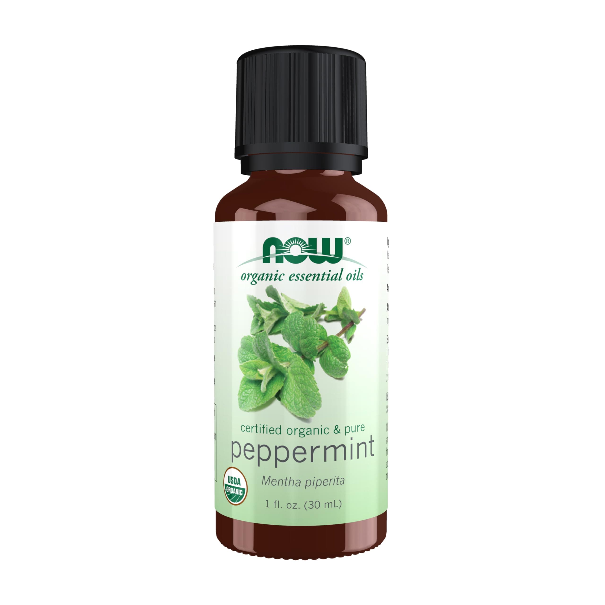 Now Solutions Peppermint Oil Organic, 1 Oz.
