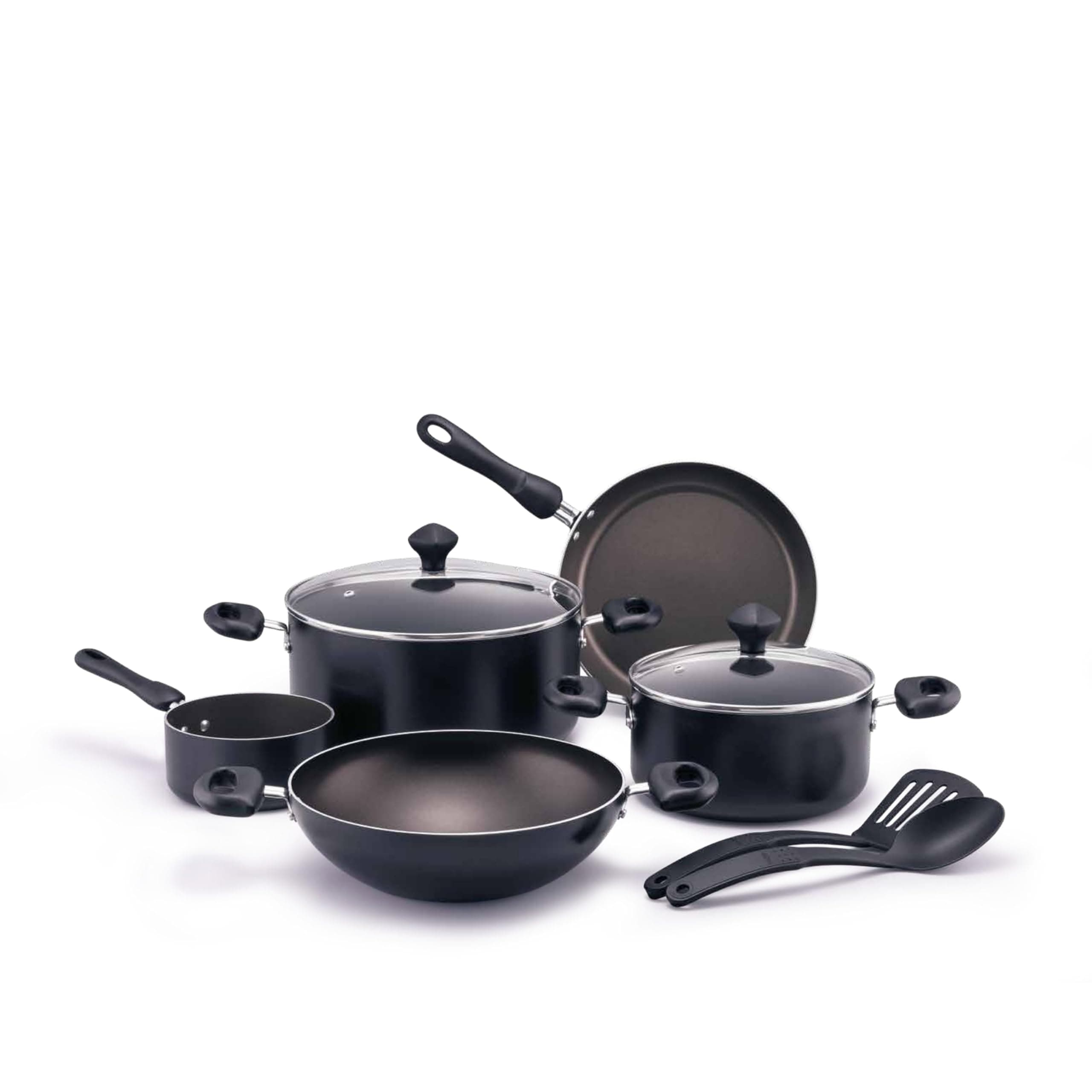 9pcs Cookware Value Pack Sets | Non-Stick Pots and Pans set | Non-Stick Kitchen Cooking Set with Frying Pans, Saucepan - PR22480- Amazon Exclusive
