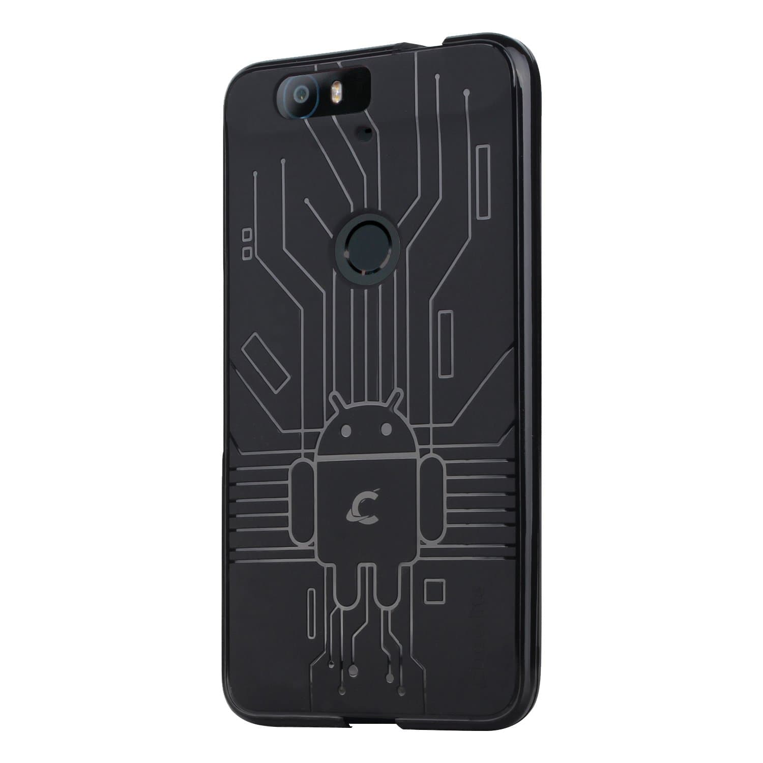 Nexus 6P Case, Bugdroid Circuit Case Compatible for Huawei Nexus 6P - Black