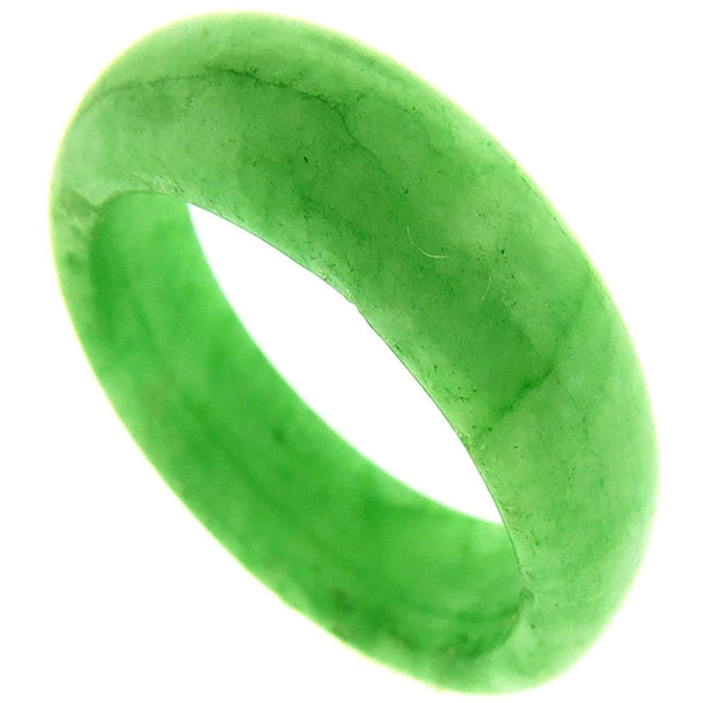 Genuine Chinese Green Jade Ring 6mm